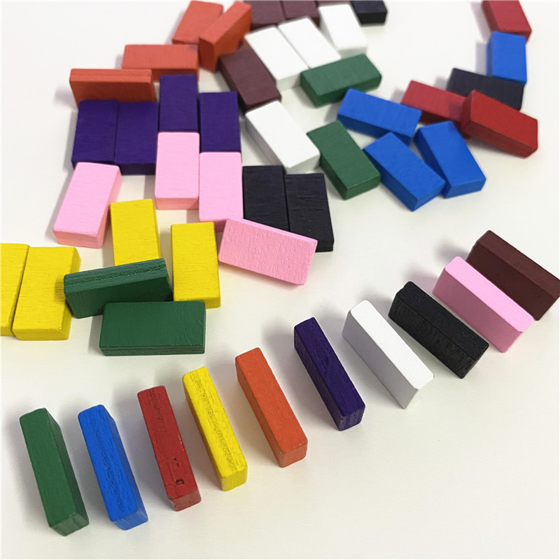 Board Game Catan - 50Pcs 20*10*5mm Colorful Brick marks Cuboid