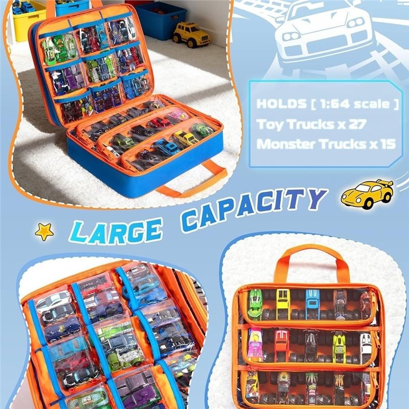 WOWFU- Truck Storage Case With - огляд і ціна Hot Wheels Car Monster Trucks